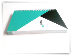 quà tặng sổ tay lò xo A6 bìa giấy dày định lượng 350gsm