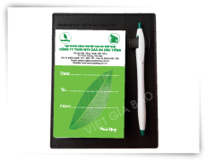 sổ note bìa da công ty caosu quà tặng theo yêu cầu