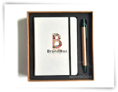 sổ tay bìa giấy kraft trắng
