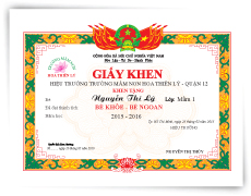 giay khen mam non